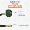18 Inch Pigtail Propane Hose Connector,  Male NPT ( not inverted) - Master