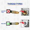 18 Inch Pigtail Propane Hose Connector,  Male NPT ( not inverted) - Master