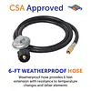 Regulator Hose Adapter Connect to 20Lb Tank for 17″/22″ Blackstone Tabletop Grill Griddle - Master