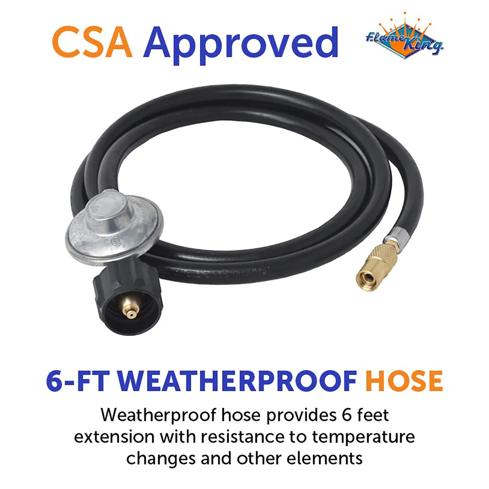 Regulator Hose Adapter Connect to 20Lb Tank for 17″/22″ Blackstone Tabletop Grill Griddle - Master