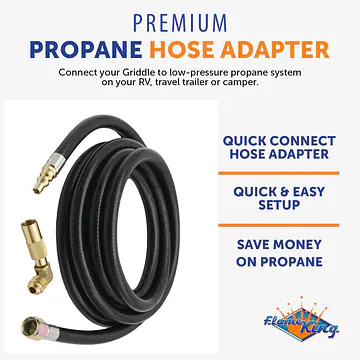 12ft RV Quick Connect Hose Adapter for 17″ or 22″ Blackstone Griddle - Master