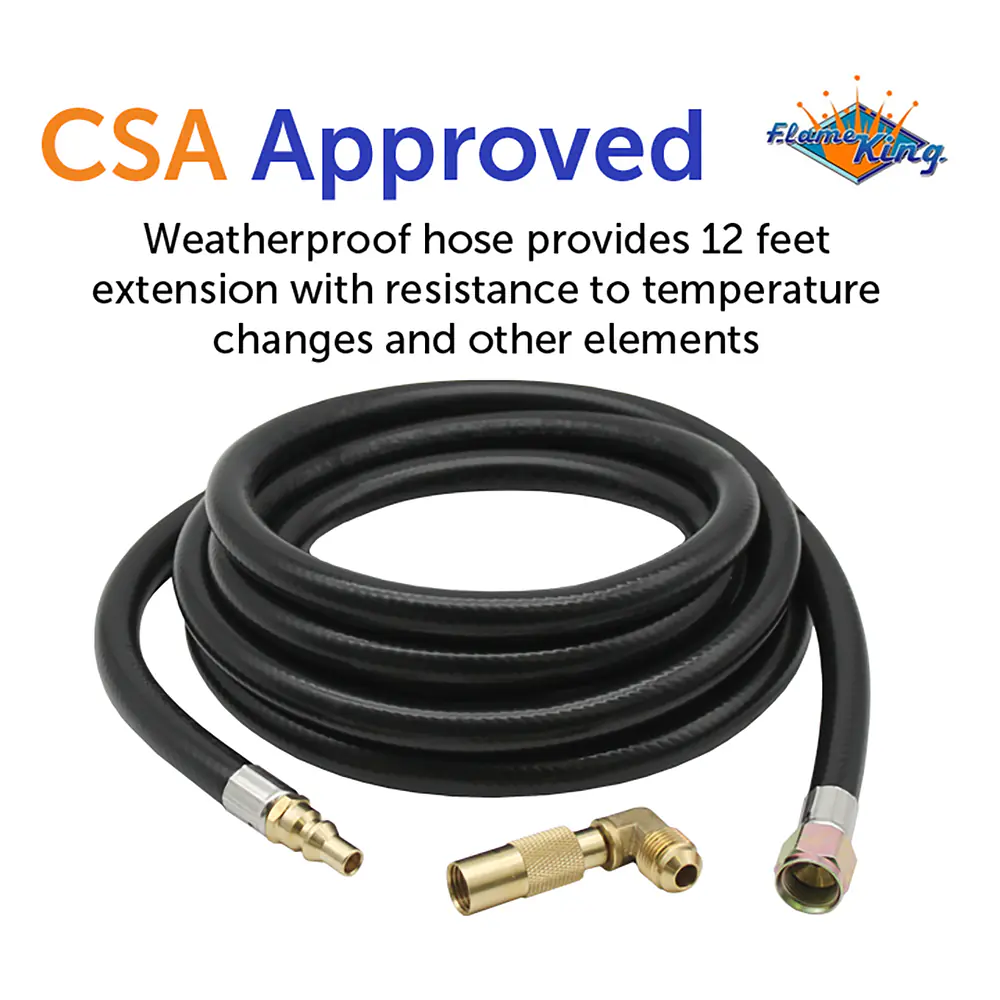 12ft RV Quick Connect Hose Adapter for 17″ or 22″ Blackstone Griddle - Master