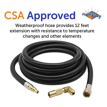 12ft RV Quick Connect Hose Adapter for 17″ or 22″ Blackstone Griddle - Master