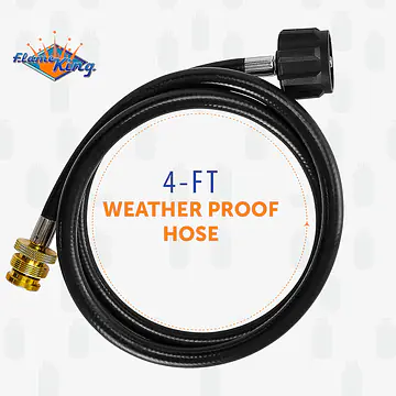 4 Feet Propane Adapter Hose 1 lb to 20 lb Converter Replacement for QCC1 - Master
