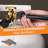 4 Feet Propane Adapter Hose 1 lb to 20 lb Converter Replacement for QCC1 - Master