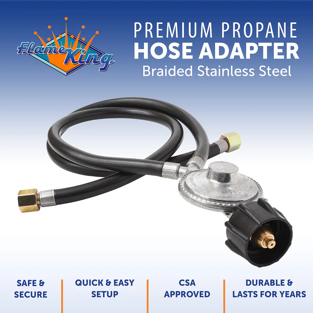 Hose and Regulator for Grills with Side Burner - Master