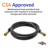 72" 3/8"TPRx3/8" Female SAE, Swivel Both Ends - Master