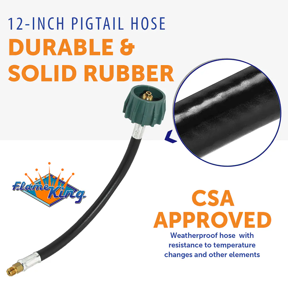12" Pigtail w/Backcheck - Master