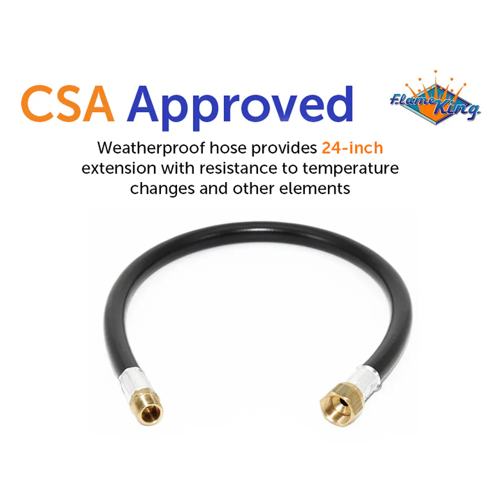 24" LP Hose, 3/8" x 1/2" Female SAE Swivel x 3/8" - Master