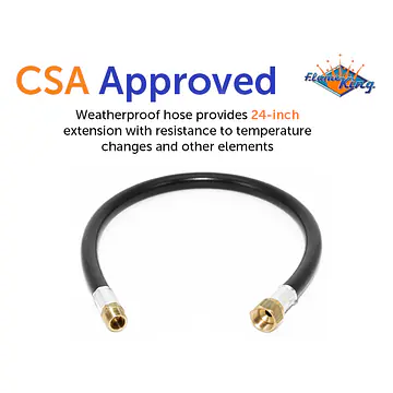 24" LP Hose, 3/8" x 1/2" Female SAE Swivel x 3/8" - Master