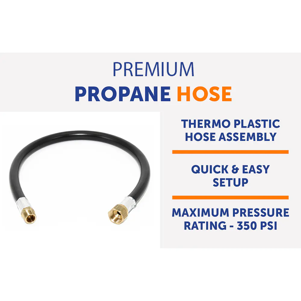 24" LP Hose, 3/8" x 1/2" Female SAE Swivel x 3/8" - Master