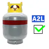 50# Refrigerant Cylinder w/SCG Y-Valve - Master