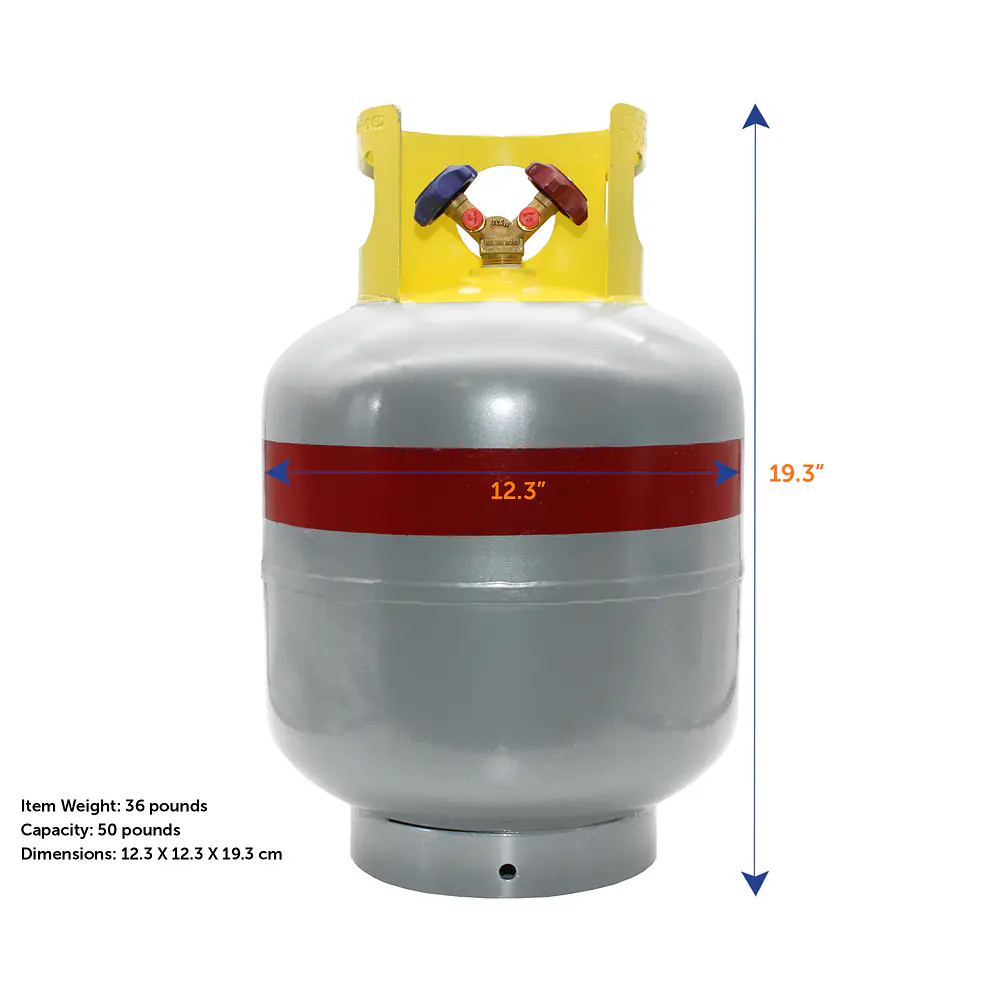 50# Refrigerant Cylinder w/SCG Y-Valve - Master