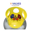 50# A2L Refrigerant Cylinder w/SCG Y-Valve - Master