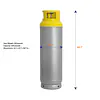 239# Refrigerant Cylinder, 400 PSI - Master