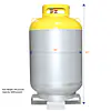 1,000 Lbs capacity refrigerant recovery cylinder 260 PSI - Master