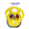 30# Refrigerant Cylinder w/SCG Y-Valve - Master