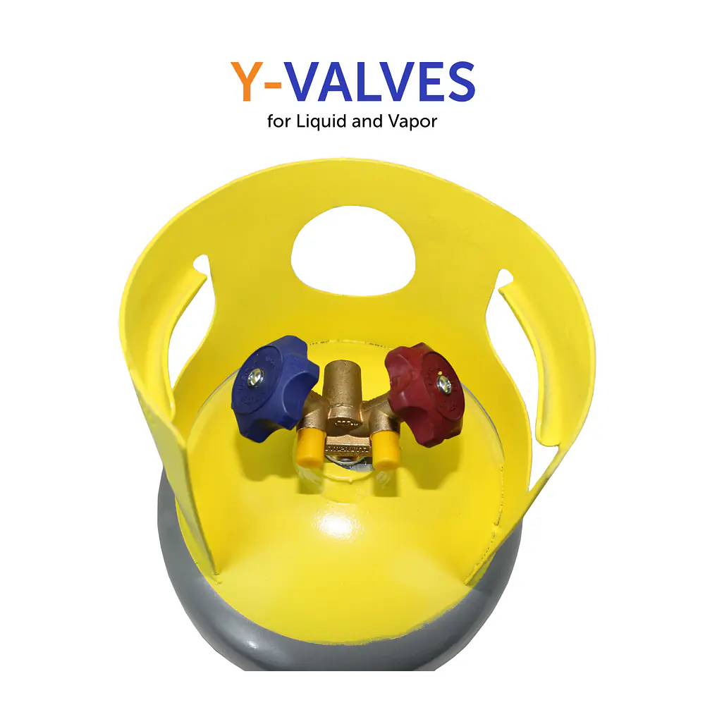 30# Refrigerant Cylinder w/SCG Y-Valve - Master
